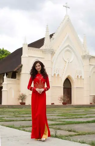 Áo Dài Đi Lễ Nhà Thờ