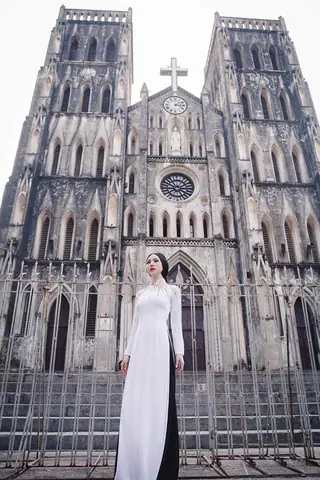 Áo Dài Đi Lễ Nhà Thờ