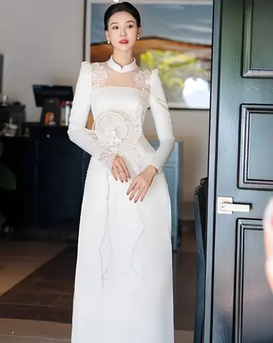 Áo Dài Làm Lễ Nhà Thờ