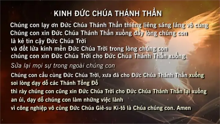 Bài Hát Kinh Chúa Thánh Thần