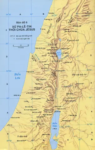 Bản Đồ Israel Thời Chúa Giêsu
