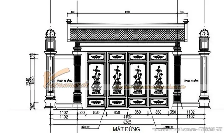 Bản Vẽ Cổng Nhà Thờ Họ