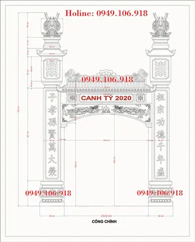 Bản Vẽ Cổng Nhà Thờ Họ