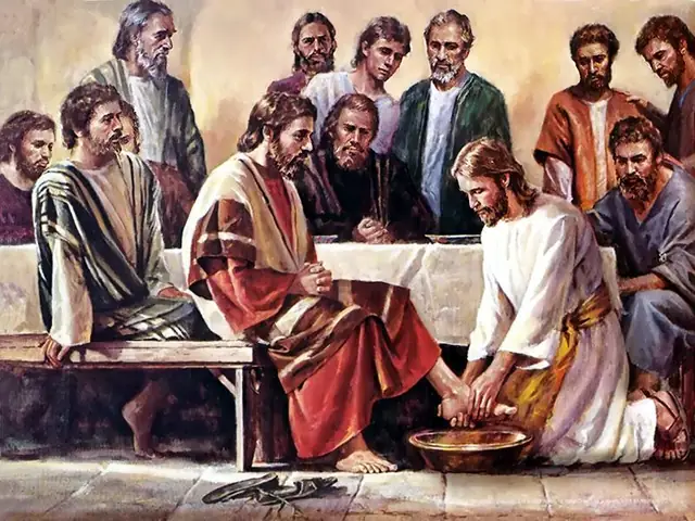 Chúa Giêsu Rửa Chân Cho Các Môn Đệ