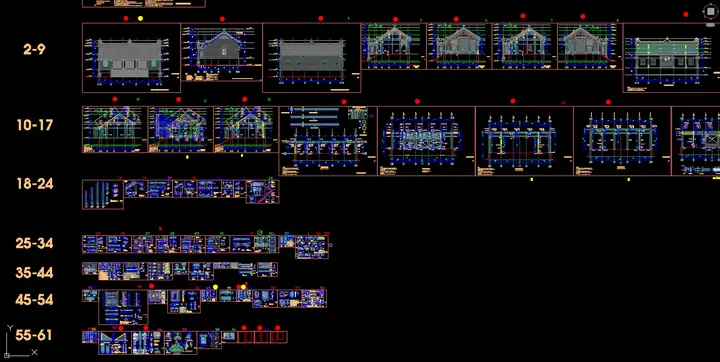 File Cad Nhà Thờ Họ 3 Gian File Cad Nhà Thờ Họ 3 Gian