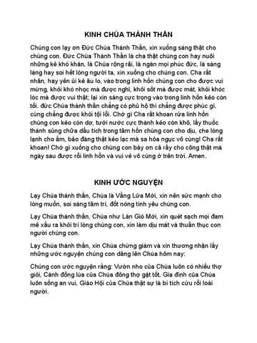 Hát Kinh Chúa Thánh Thần