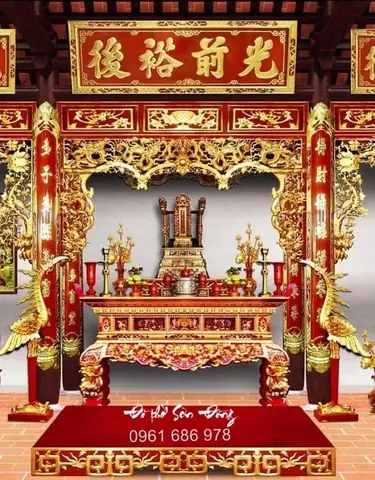 Hoành Phi Câu Đối Hán Nôm Nhà Thờ Họ