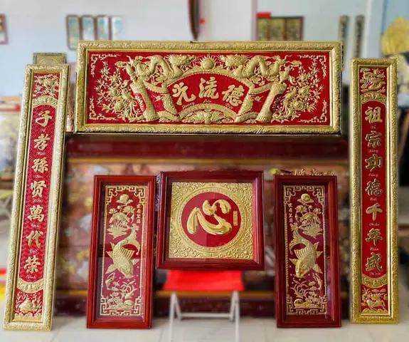 Hoành Phi Câu Đối Hán Nôm Nhà Thờ Họ