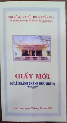 Khánh Thành Nhà Thờ Họ