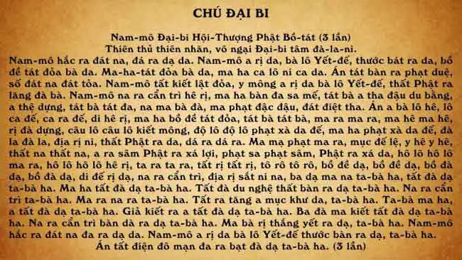 Kinh Chúa Đại Bi