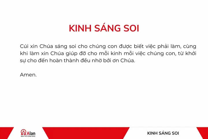 Kinh Chúa Sáng Soi Kinh Chúa Sáng Soi