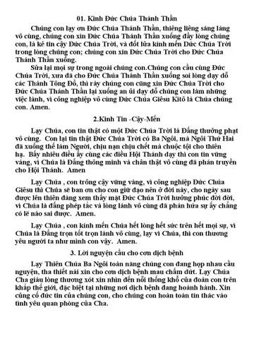 Kinh Chúa Thánh Thần 2