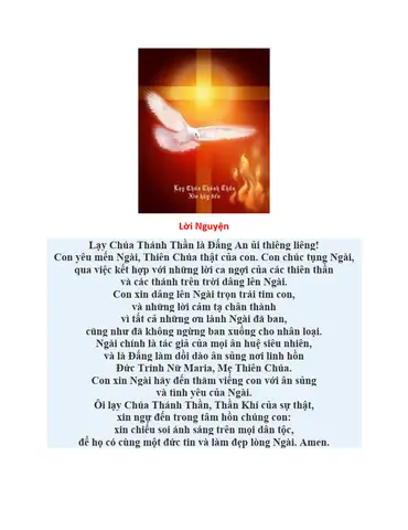 Kinh Chúa Thánh Thần 2