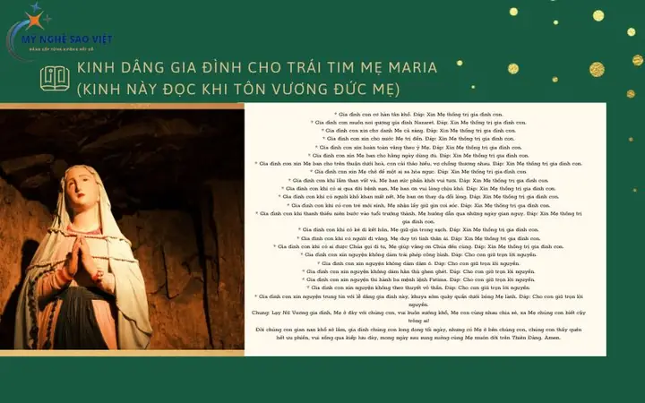 Kinh Dâng Gia Đình Cho Thánh Tâm Chúa Giêsu