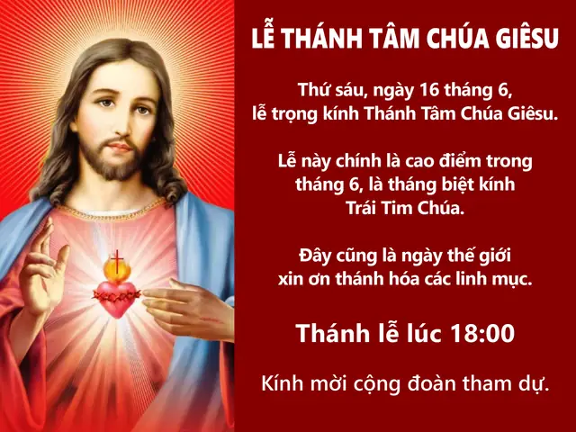 Lễ Thánh Tâm Chúa Giêsu 2023