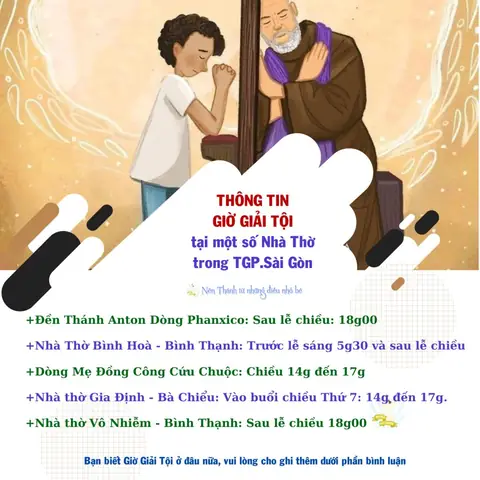 Lịch Giải Tội Nhà Thờ Fatima