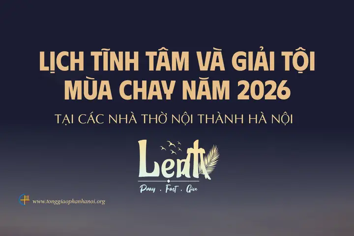 Lịch Giải Tội Nhà Thờ Thái Hà