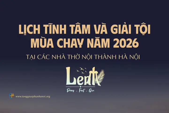 Lịch Xưng Tội Nhà Thờ Thái Hà