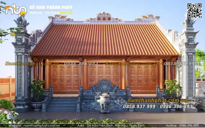 Mẫu Thiết Kế Nhà Thờ 3 Gian