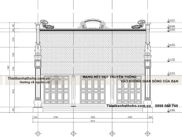 Mẫu Thiết Kế Nhà Thờ 3 Gian