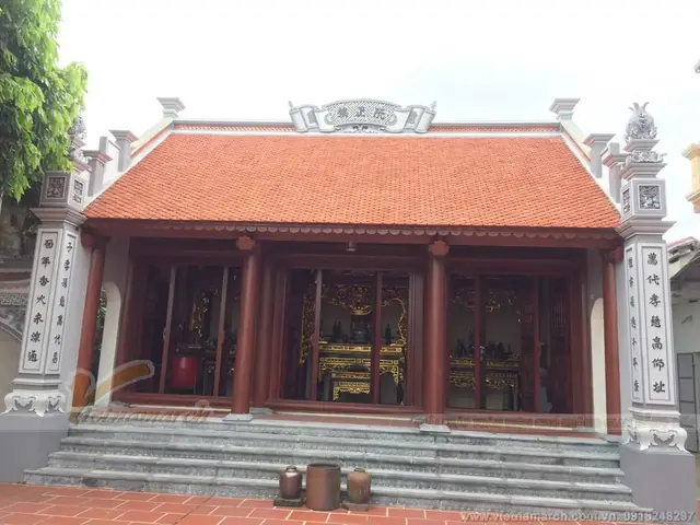 Nhà Thờ Họ Bê Tông Giả Gỗ
