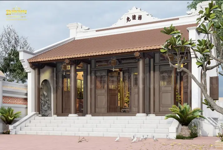 Nhà Thờ Họ Bê Tông Giả Gỗ