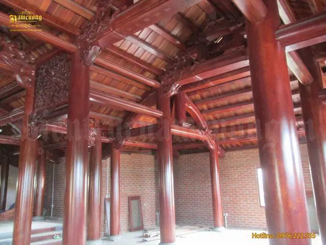 Nhà Thờ Họ Bê Tông Giả Gỗ