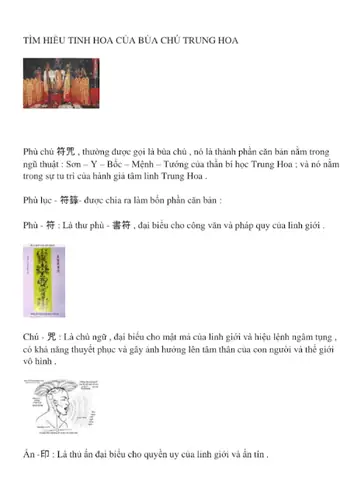 Phong Thủy Phù Sơn Và Tướng Chủ