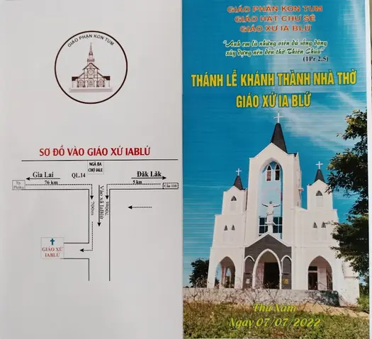 Thiệp Mời Khánh Thành Nhà Thờ