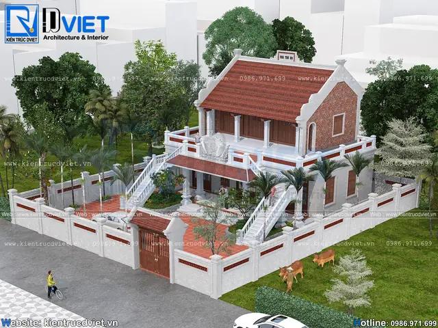 Thiết Kế Nhà Thờ Họ 2 Tầng Thiết Kế Nhà Thờ Họ 2 Tầng