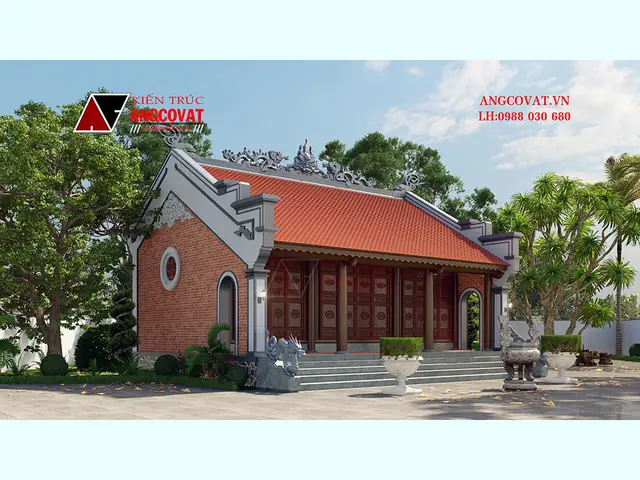 Thiết Kế Nhà Thờ Họ 3 Gian