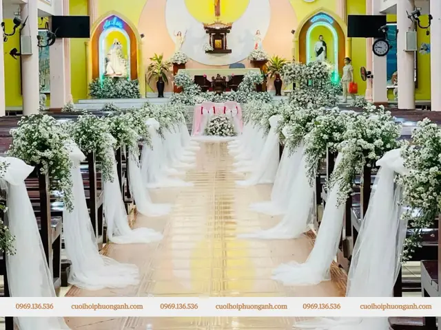 Trang Trí Nhà Thờ Ngày Cưới