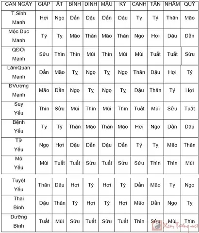 Tứ Trụ Tướng Số