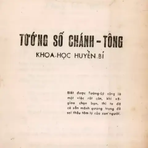Tướng Số Chánh Tông