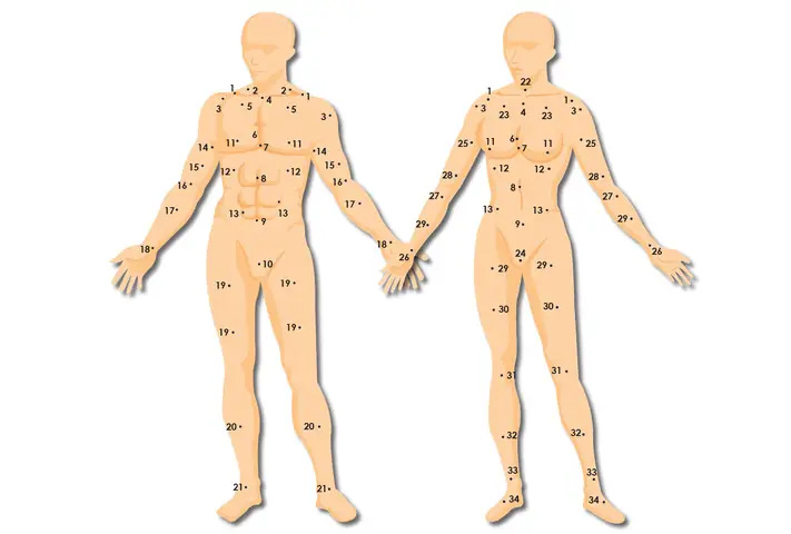 Tướng Số Nốt Ruồi Trên Cơ Thể