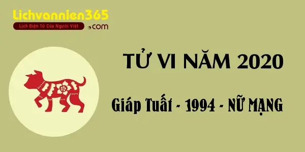 Tướng Số Tuổi Giáp Tuất Nữ 2020
