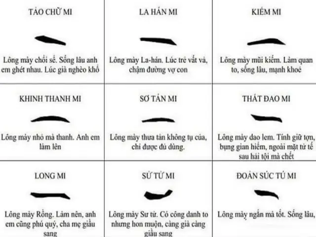 Xem Tướng Chân Mày Đoán Giàu Sang