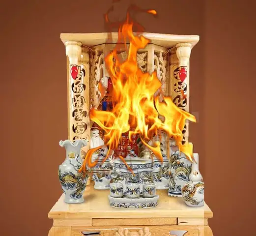 Cháy Bát Hương Thần Tài La Điềm Gì Cháy Bát Hương Thần Tài La Điềm Gì