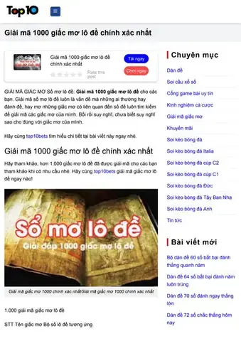 Giải Mã Giấc Mơ Lô Đề Chính Xác Nhất Giải Mã Giấc Mơ Lô Đề Chính Xác Nhất