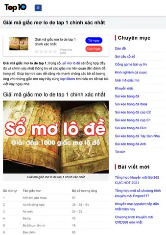 Giải Mã Giấc Mơ Lô Đề Chính Xác Nhất