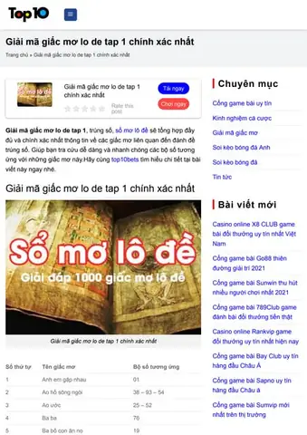 Giải Mã Giấc Mơ Lo De Tap 1