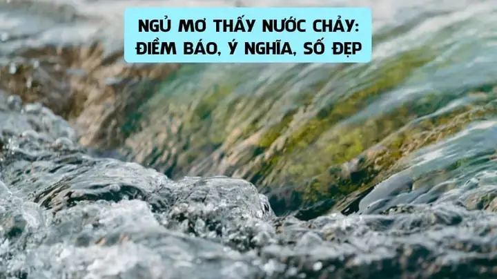 Giải Mã Giấc Mơ Thấy Đường Nước Chảy
