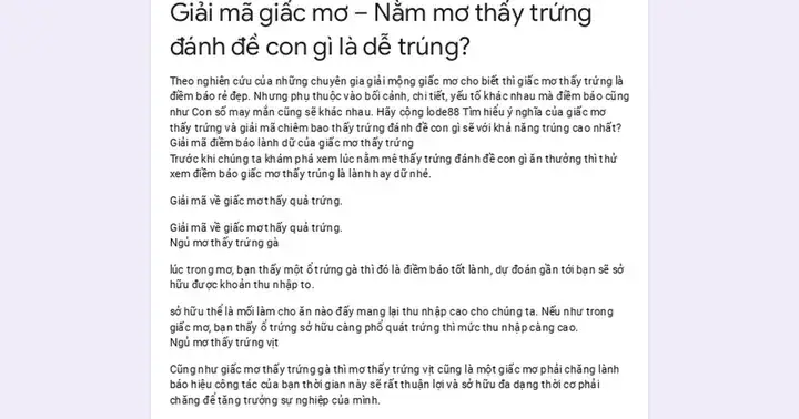 Giải Mã Giấc Mơ Thay Trung Vit Giải Mã Giấc Mơ Thay Trung Vit
