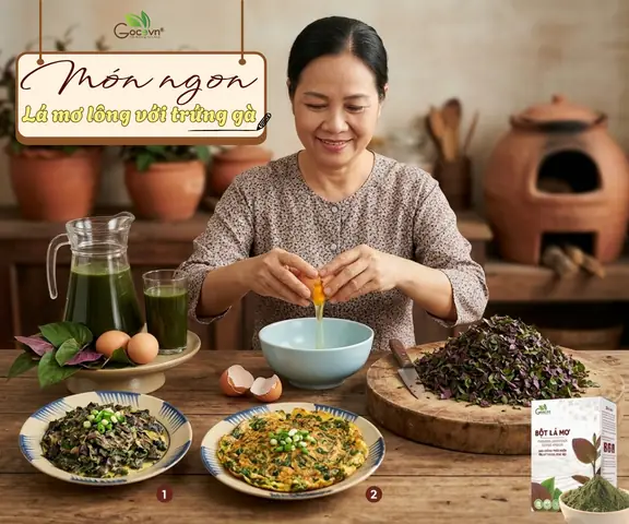 Lá Mơ Lông Với Trứng Gà Có Tác Dụng Gì