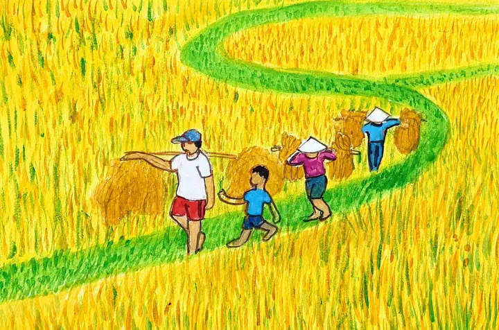Mơ Thấy Gặt Lúa Chín Đánh Con Gì