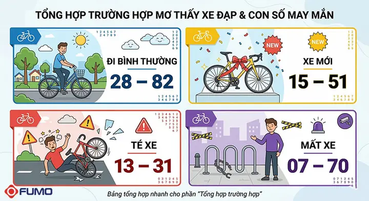 Nằm Mơ Đi Xe Đạp Đánh De Con Gì