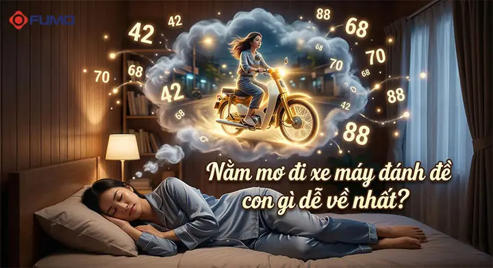 Nằm Mơ Đi Xe Máy Xuống Dốc Đánh De Con Gì