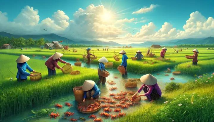 Nằm Mơ Thấy Bắt Được Nhiều Cua Đồng