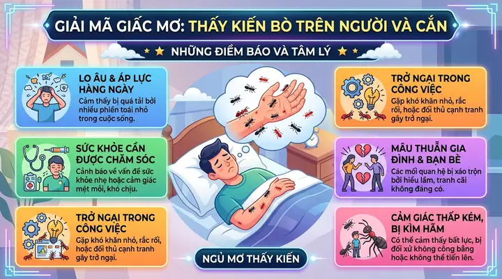 Nằm Mơ Thấy Kiến Cắn Đánh Số May
