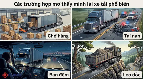 Nằm Mơ Thấy Mình Lái Xe Tải Đánh Con Gì